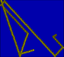 typical trace picture for kinetic gas theory